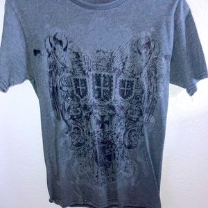 Large Gray Graphic T-Shirt